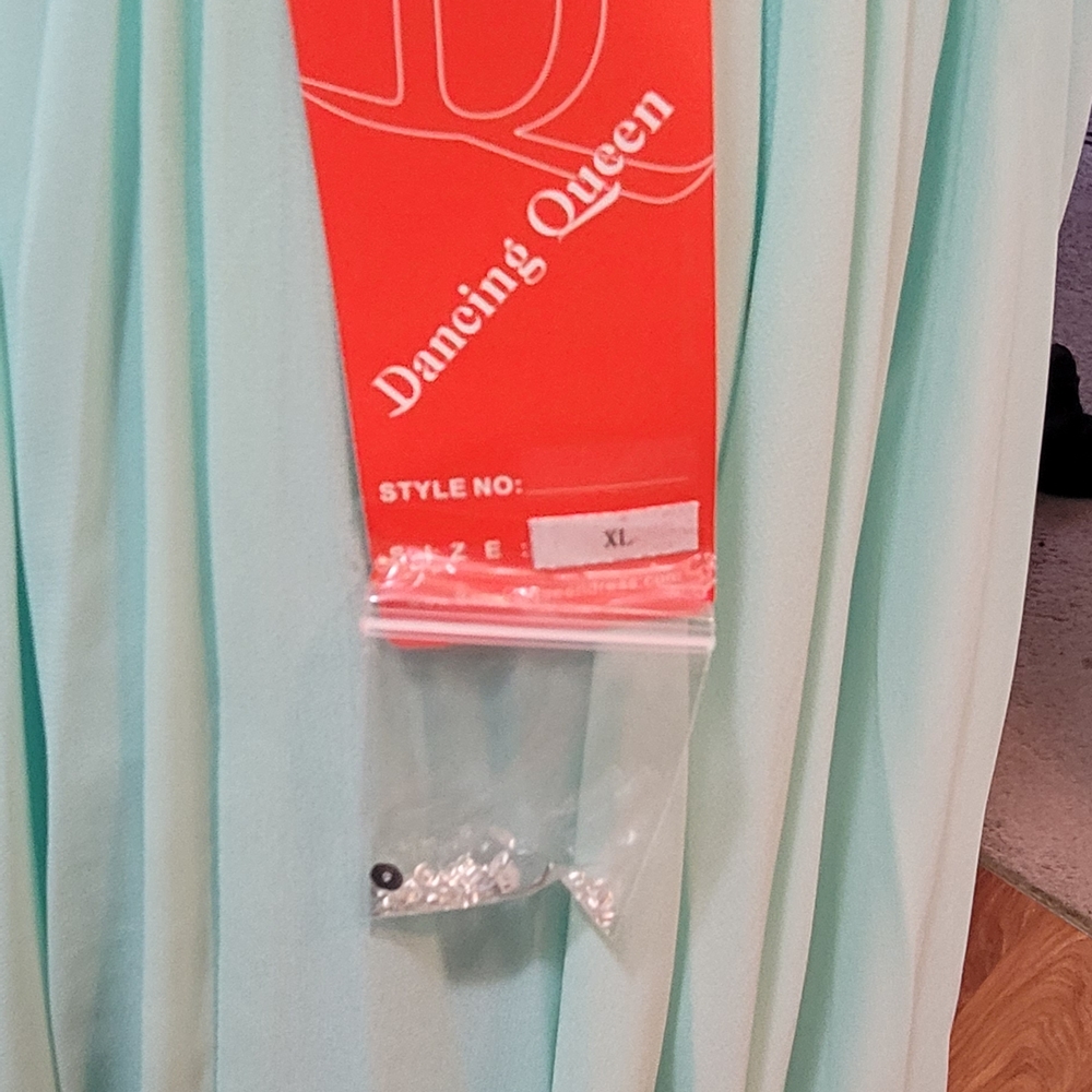 Dancing Queen Mint Green Two-Piece Prom Dress - Picture 6 of 6